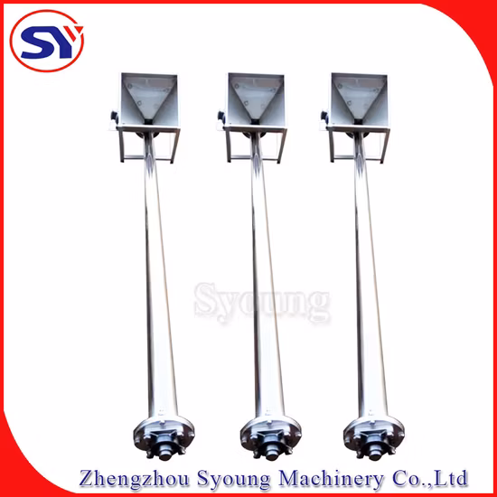 Fabricant automatique de convoyeur d'alimentation à vis de manipulation de matériaux de particules